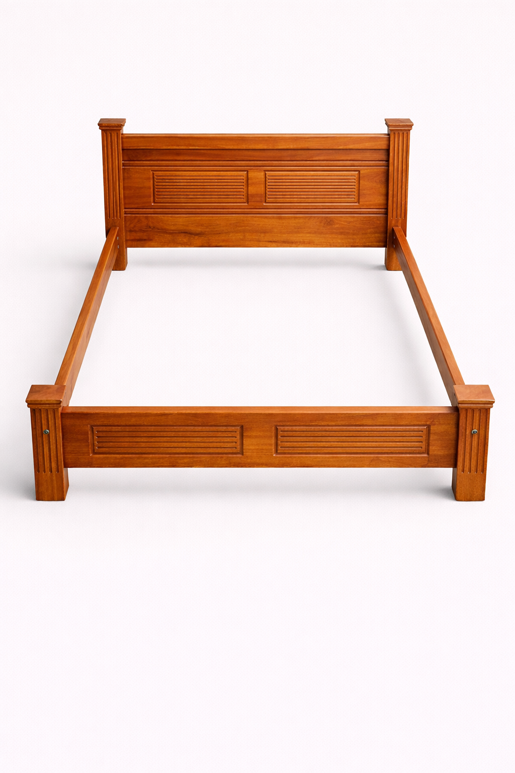 Kaya Hand-Carved Bed 5 by 6 — handcrafted African furniture by Kenyatta furniture in Kenya (view 2)
