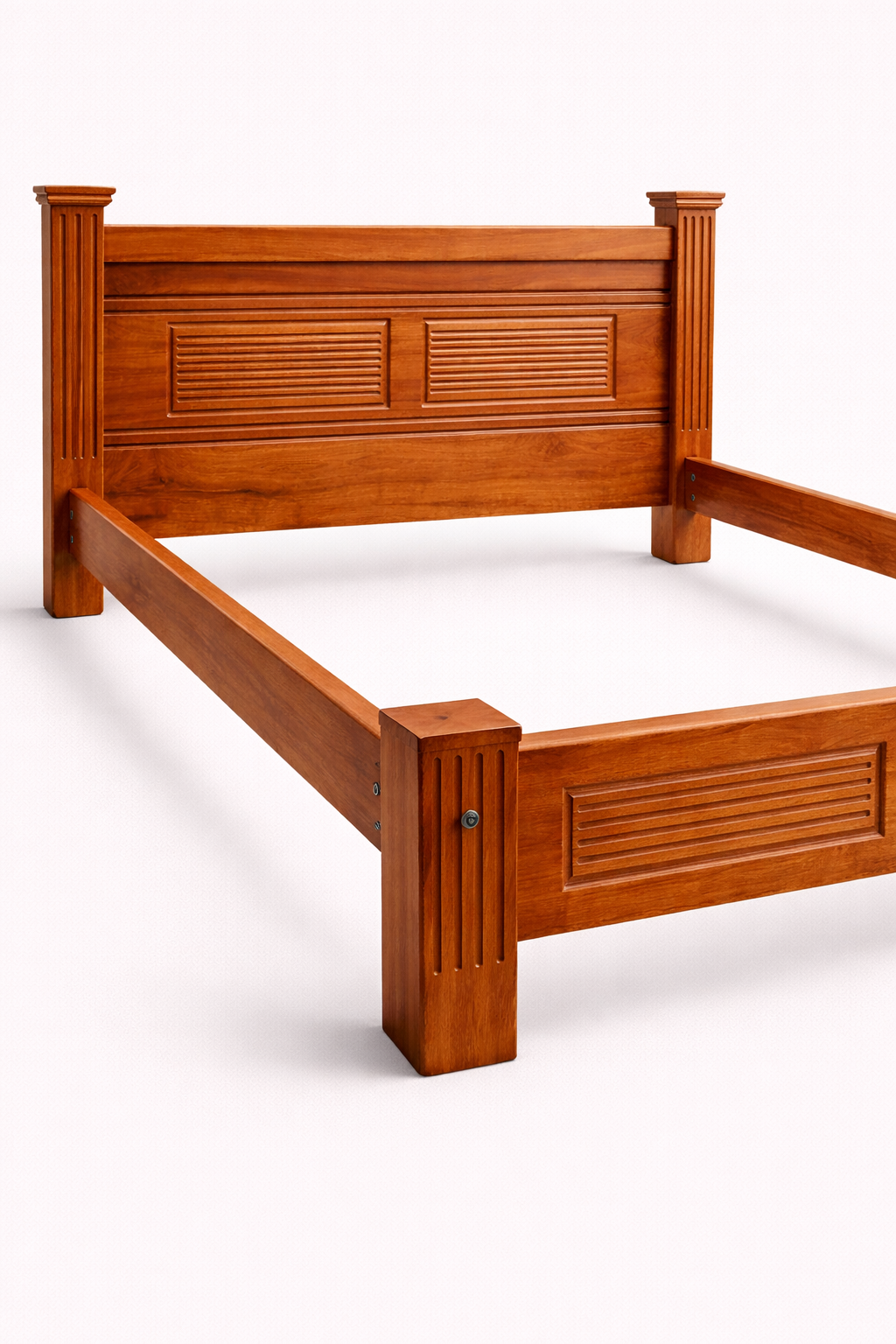 Kaya Hand-Carved Bed 5 by 6 — handcrafted African furniture by Kenyatta furniture in Kenya (view 3)