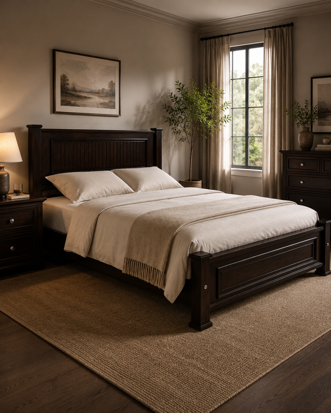 5 by6 jamii Bed Panel Frame — handcrafted African furniture by barasa shop in Kenya