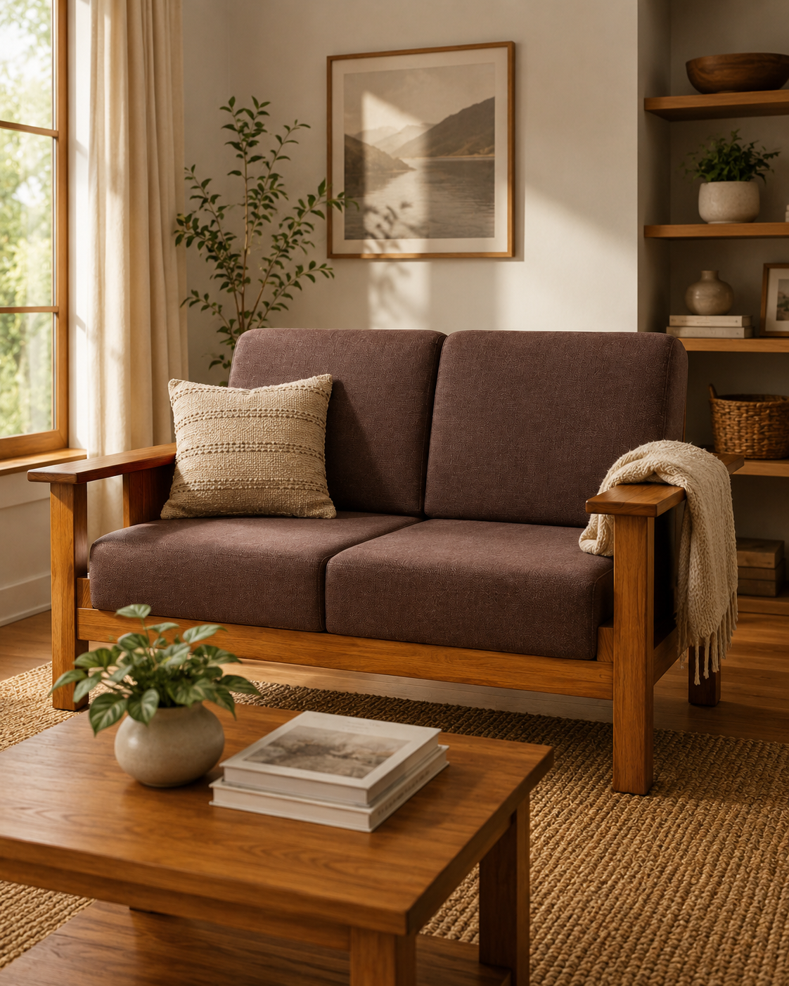 Kaya Loveseat — handcrafted African furniture by Rachael furniture  in Kenya