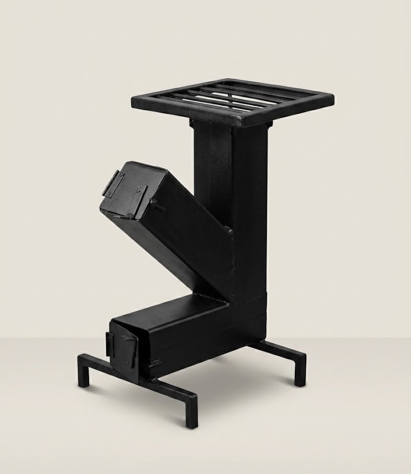 Thirii Rocket Stove, Kifaru Edition Pasa Cooker — handcrafted African outdoor by Bambam enterprise  in Kenya