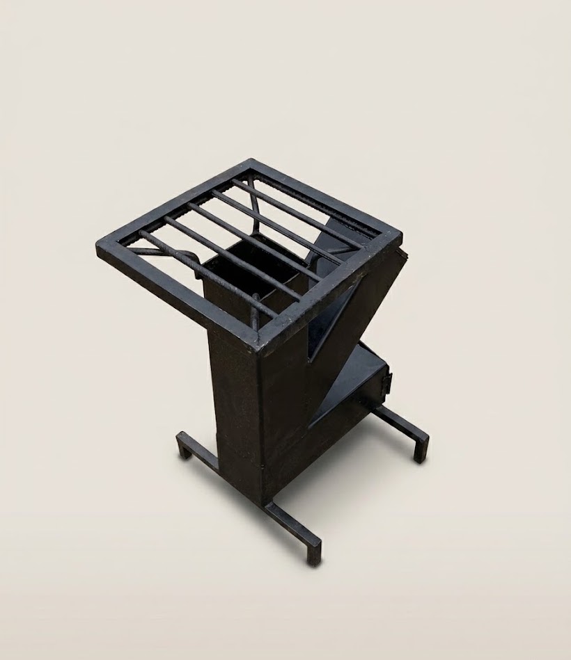 Thirii Rocket Stove, Kifaru Edition Pasa Cooker — handcrafted African outdoor by Bambam enterprise  in Kenya (view 3)
