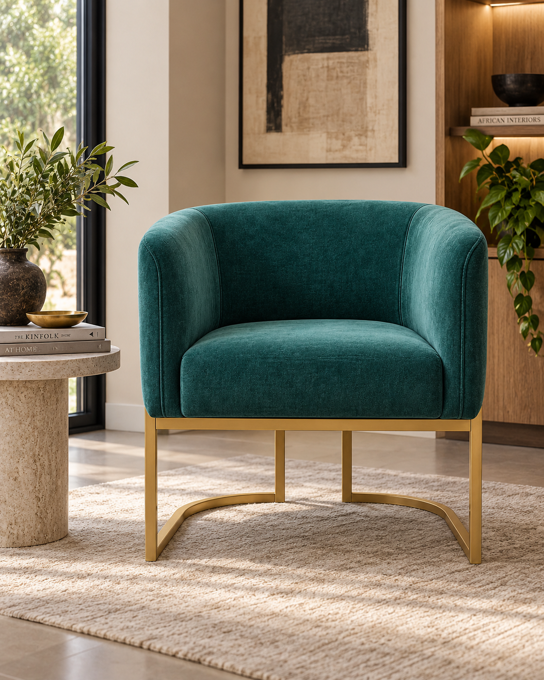 Dala Armchair — handcrafted African furniture by Euroda Hardwood in Kenya
