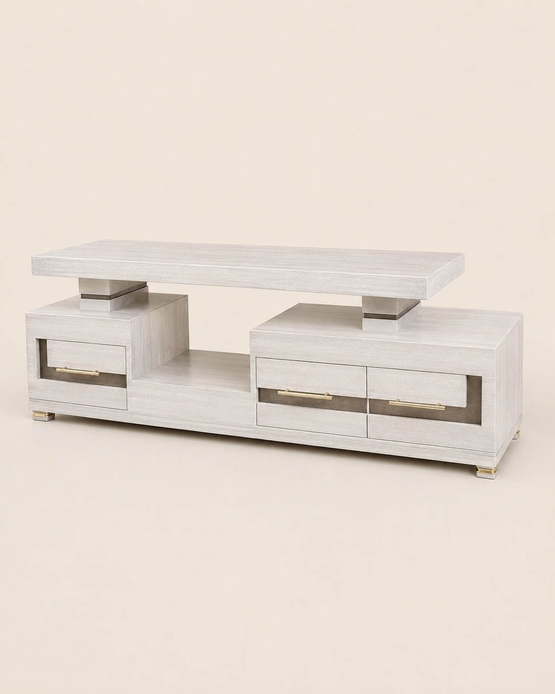 Aziza TV Stand — handcrafted African furniture by Kena Furniture  in Kenya (view 2)