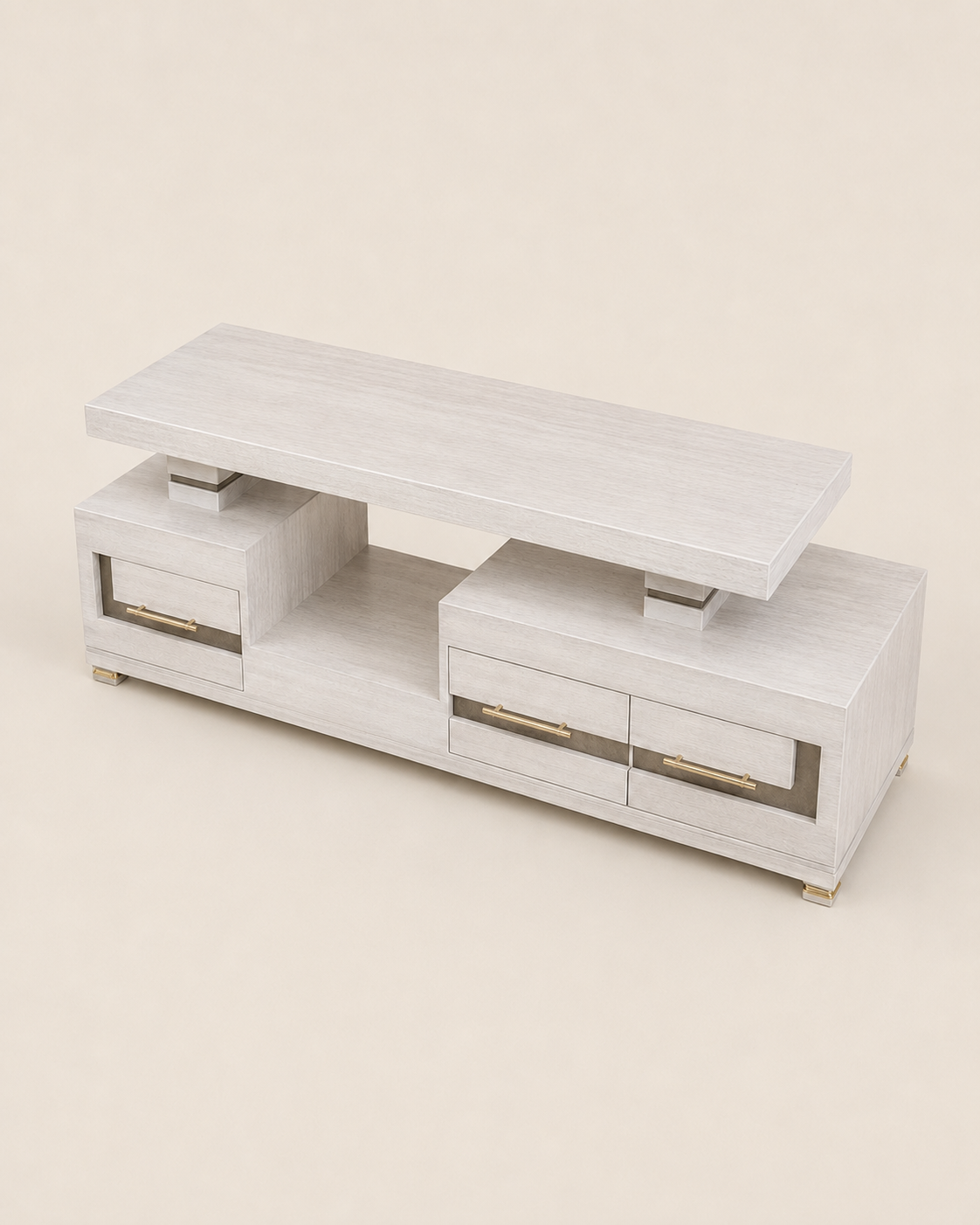 Aziza TV Stand — handcrafted African furniture by Kena Furniture  in Kenya (view 3)