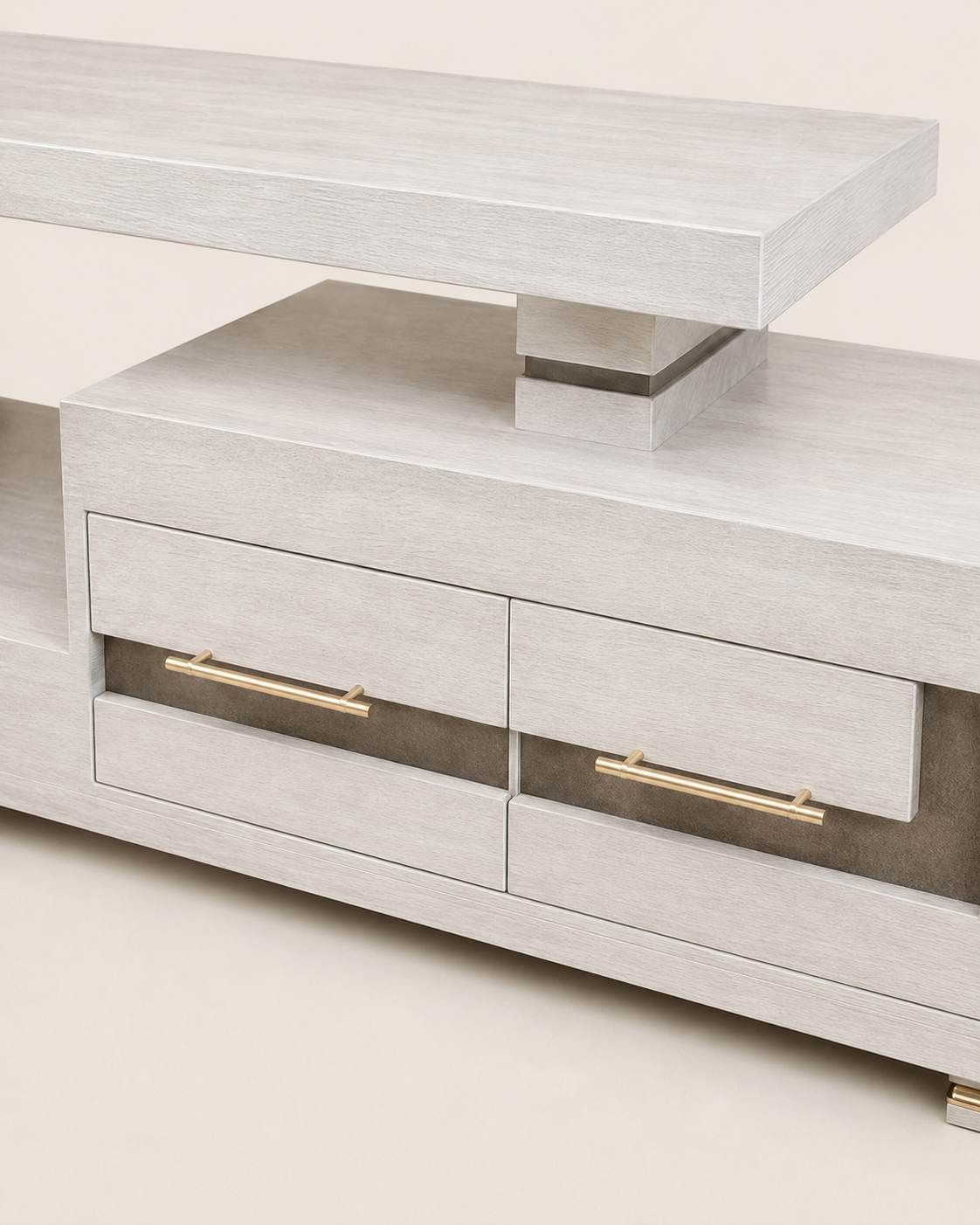Aziza TV Stand — handcrafted African furniture by Kena Furniture  in Kenya (view 4)