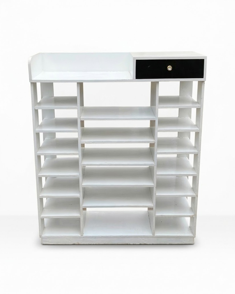 Mawazo Multi-purpose Bookshelf Organizer — handcrafted African furniture by Bonny furnitures  in Kenya