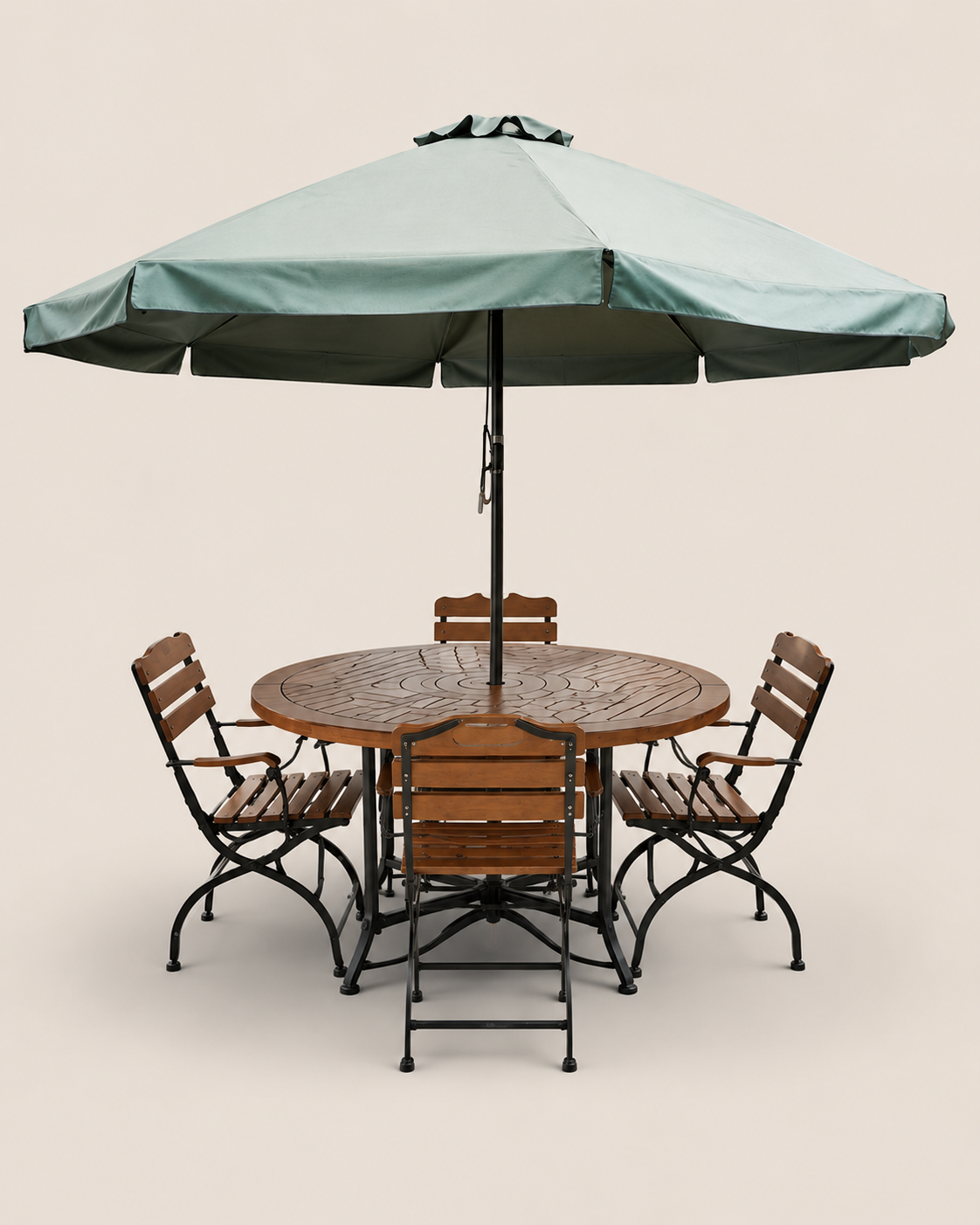 Coobe Patio Bistro Set — handcrafted African outdoor by mzazi furniture in Kenya