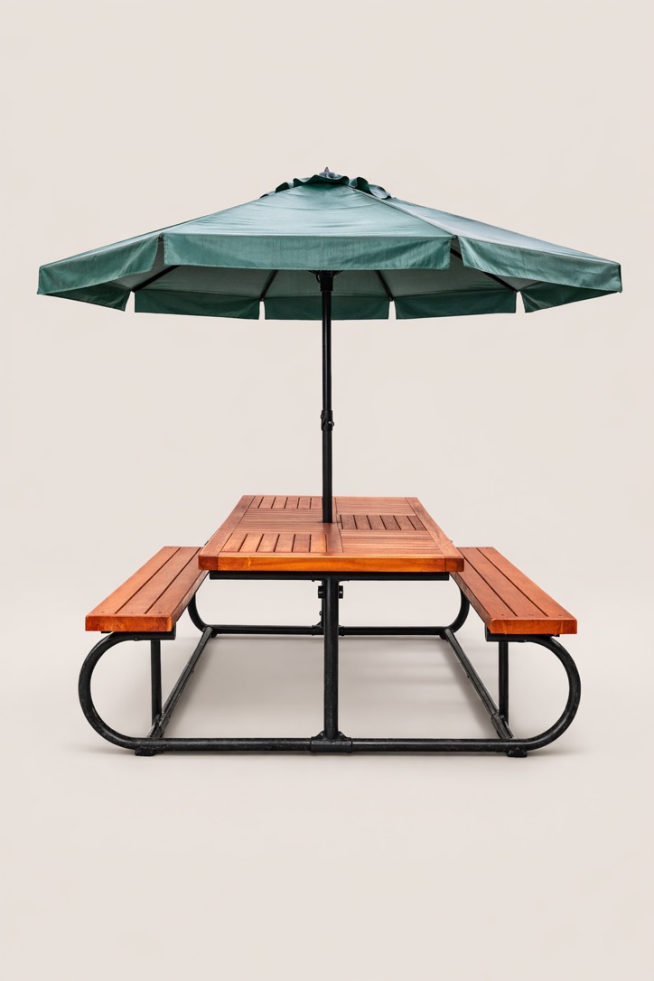 Asili Garden Bench — handcrafted African outdoor by Ephraim furniture  in Kenya (view 2)