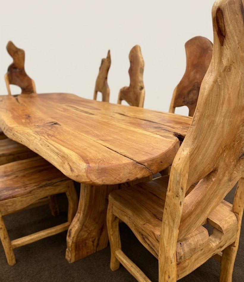 Kaya Custom Dining Set — handcrafted African furniture by Natural art furniture  in Kenya (view 4)