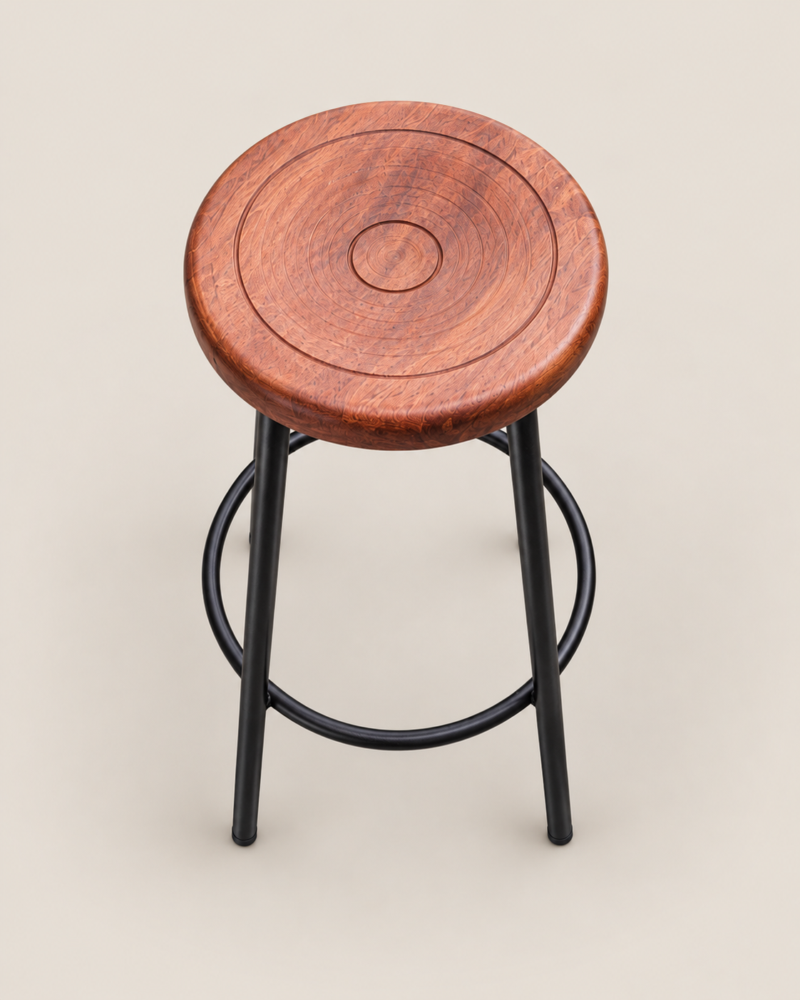 Mbaruk Bar Stool — handcrafted African outdoor by Benmis furniture and fabricators in Kenya (view 2)