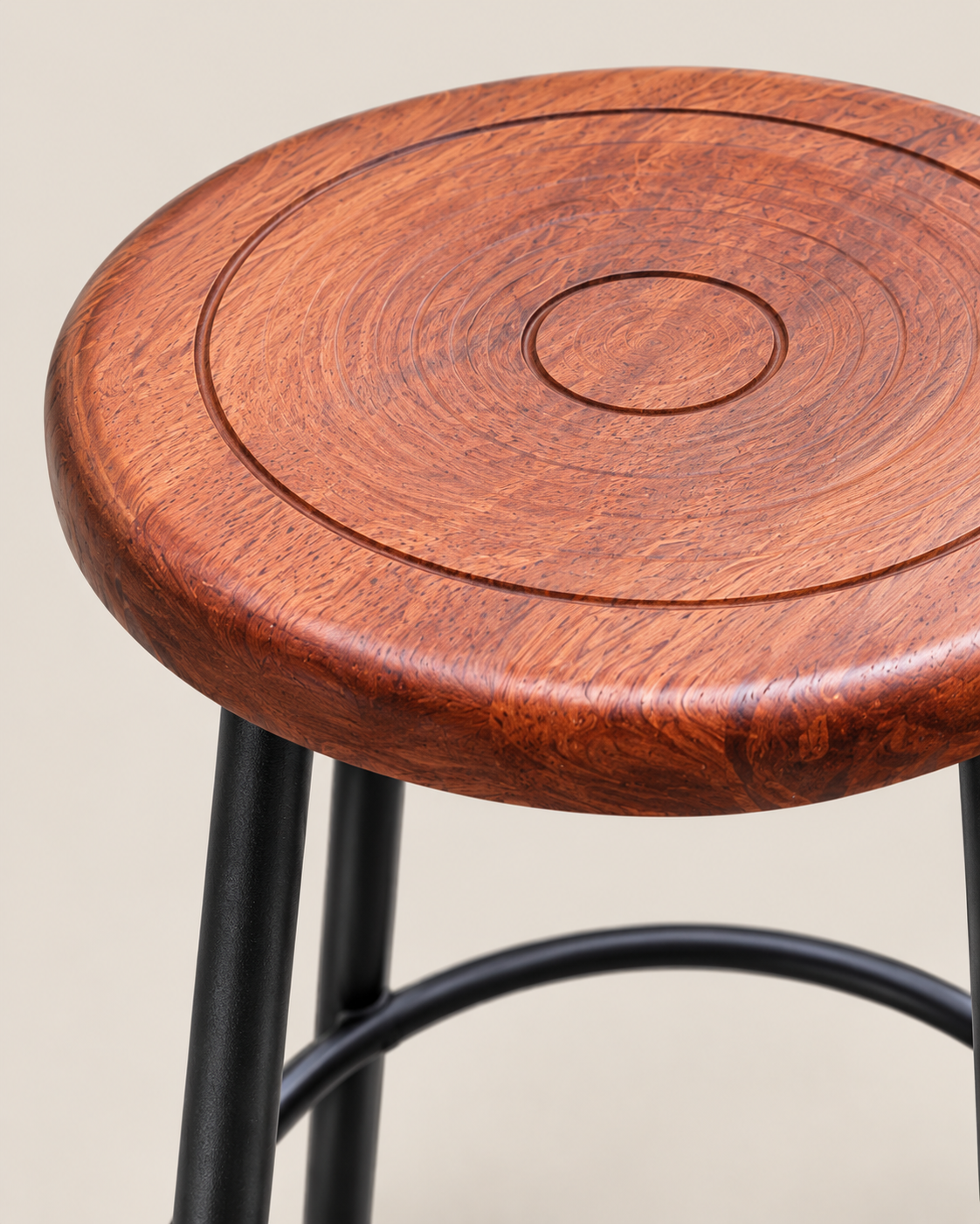 Mbaruk Bar Stool — handcrafted African outdoor by Benmis furniture and fabricators in Kenya (view 4)