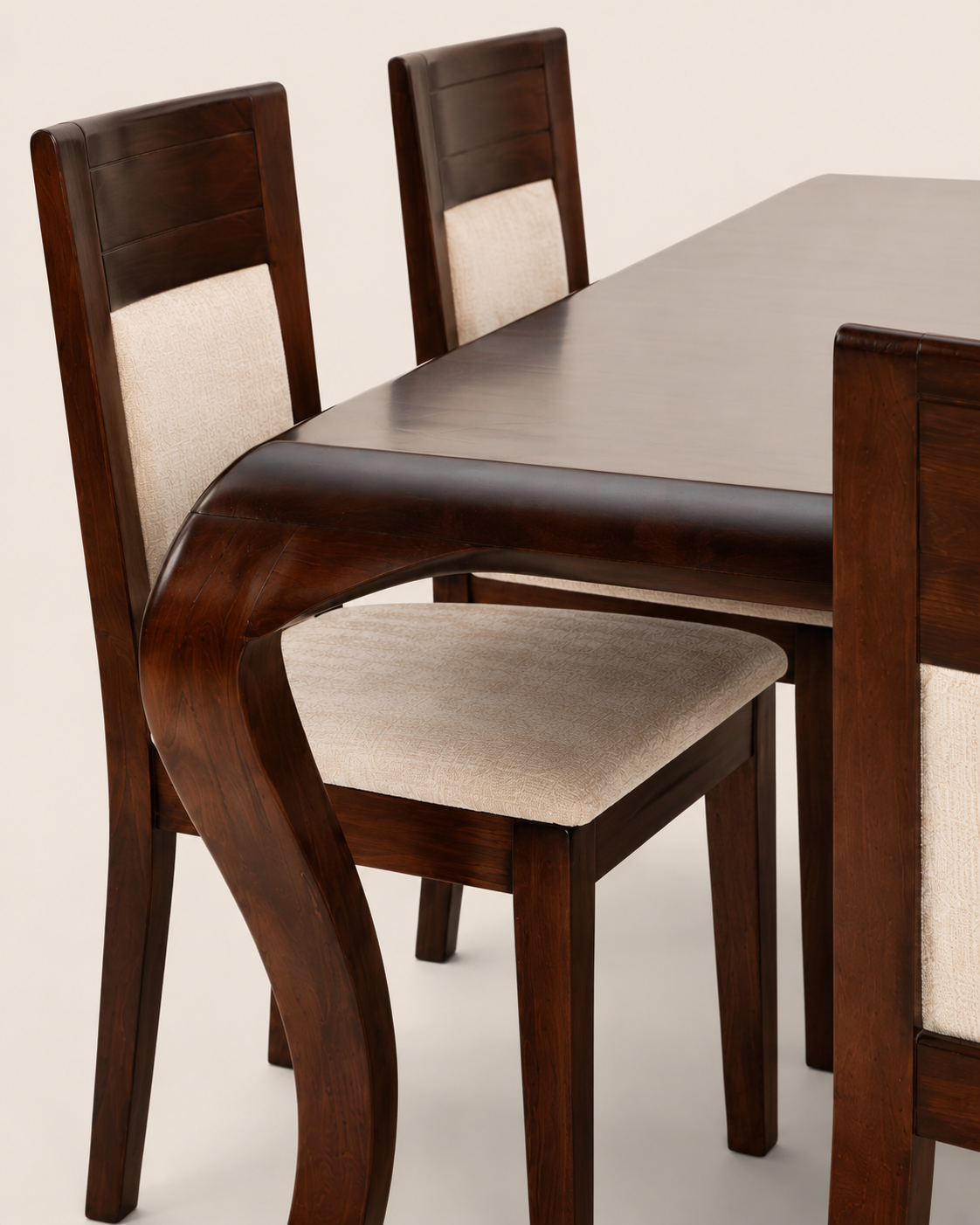 Olingo Mahagony Dining Set — handcrafted African furniture by Shelwood Furniture  in Kenya (view 3)