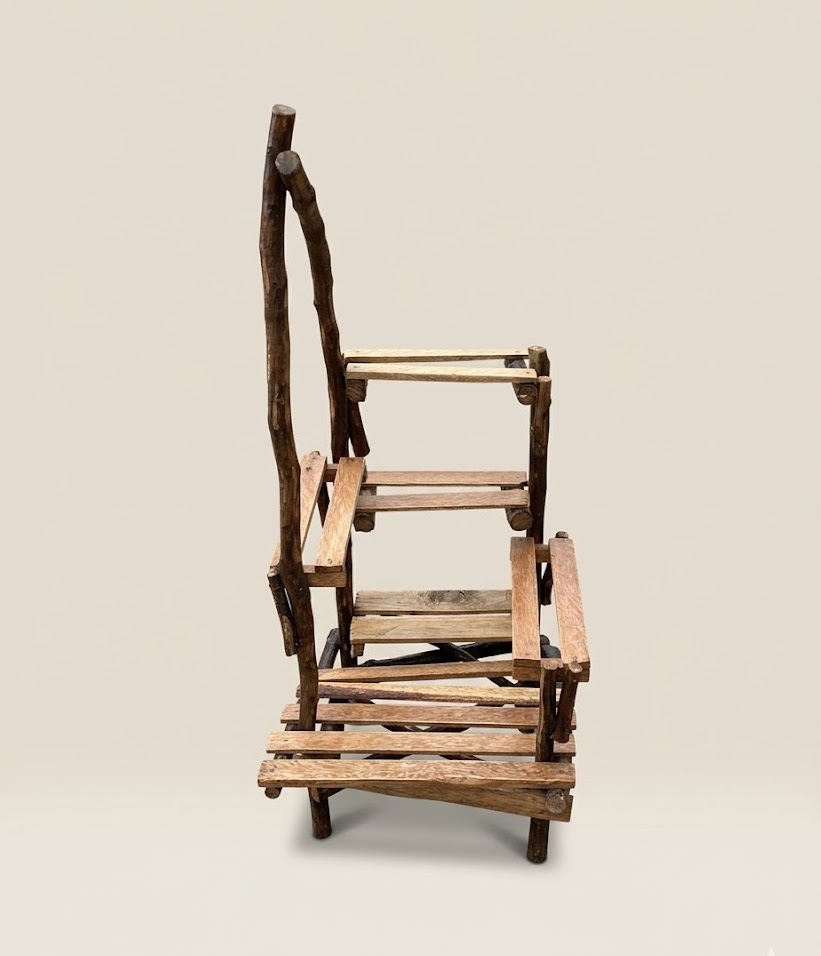 Custom made indoor gardening stand Mpingo — handcrafted African furniture by FashonistarGallery in Kenya (view 2)