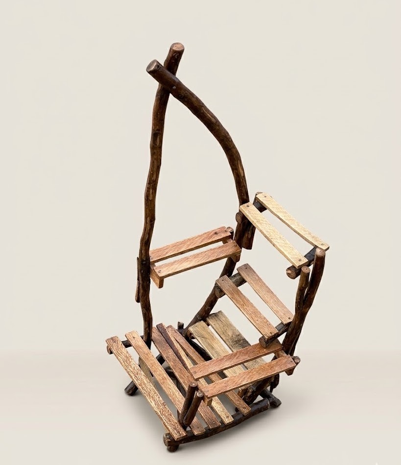 Custom made indoor gardening stand Mpingo — handcrafted African furniture by FashonistarGallery in Kenya (view 4)