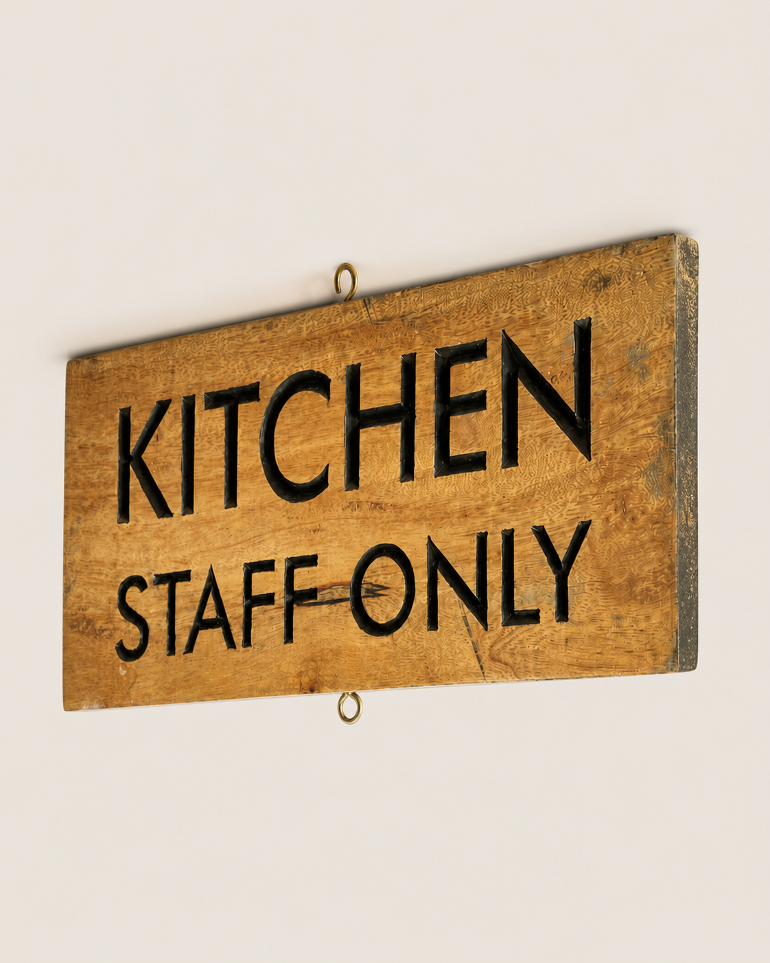 Aethel Mango Wood Sign — handcrafted African outdoor by Dankass Art and Signs  in Kenya (view 2)