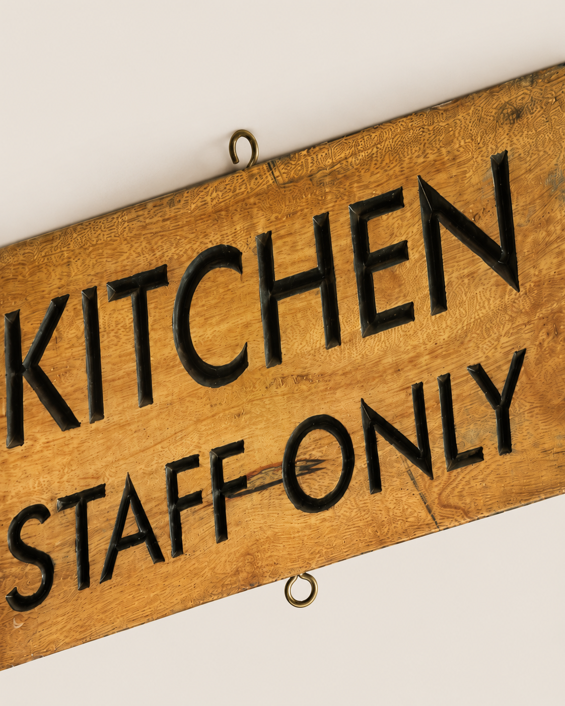 Aethel Mango Wood Sign — handcrafted African outdoor by Dankass Art and Signs  in Kenya (view 3)