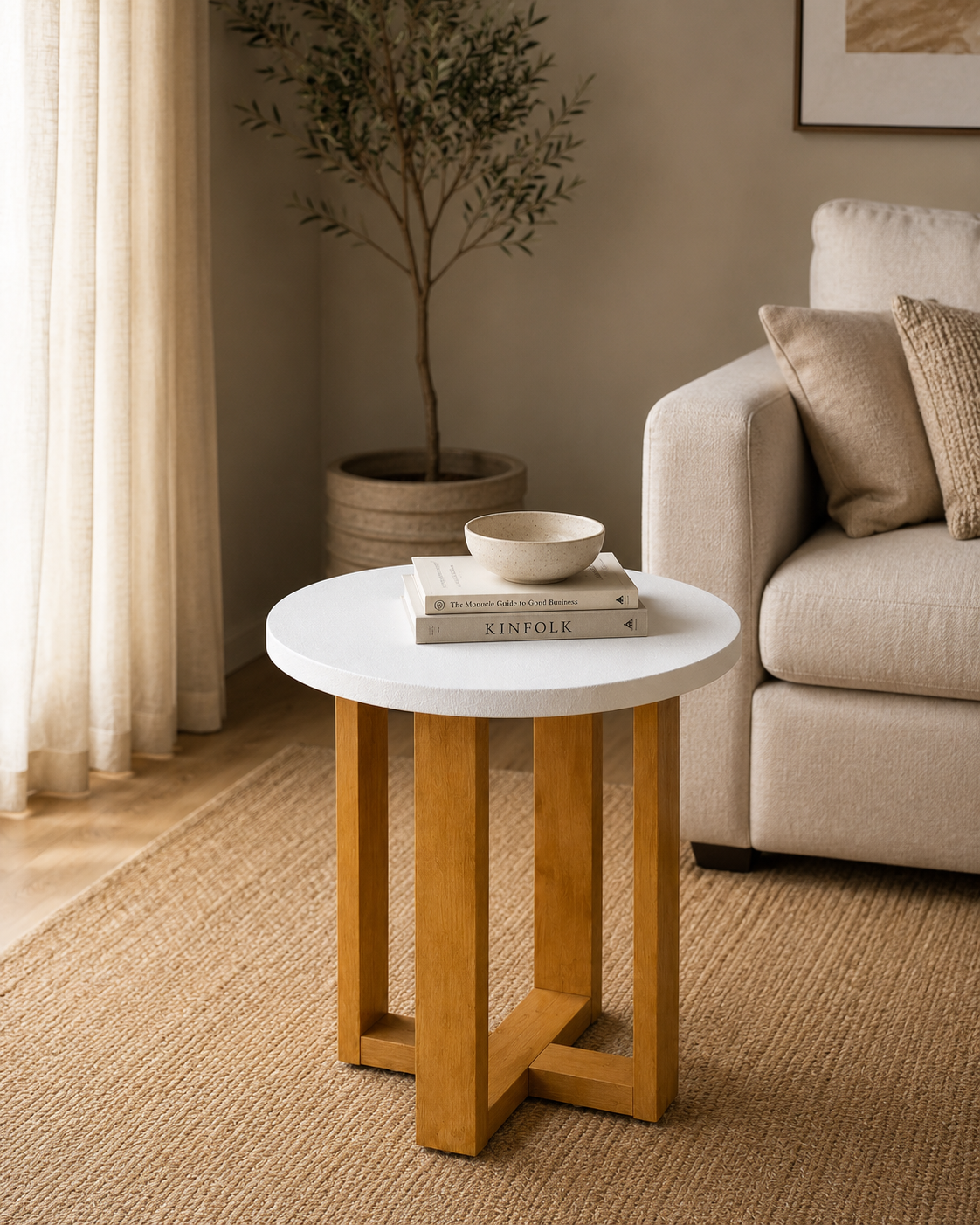 Sitiri Side Table — handcrafted African furniture by marimart in Kenya