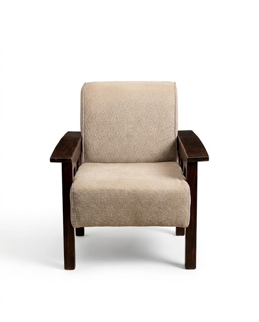 Mbingu One Seater Sofa — handcrafted African furniture by Xx funitured in Kenya