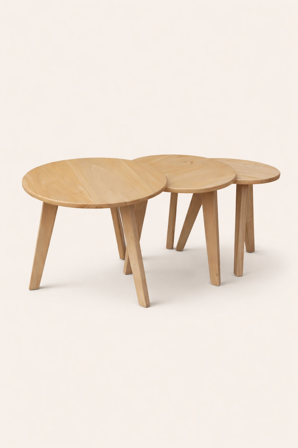 Kaya Round Nest of Stools — handcrafted African furniture by Classic Furniture in Kenya