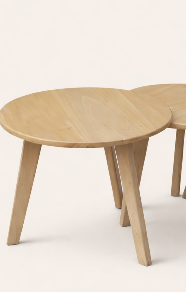 Kaya Round Nest of Stools — handcrafted African furniture by Classic Furniture in Kenya (view 2)