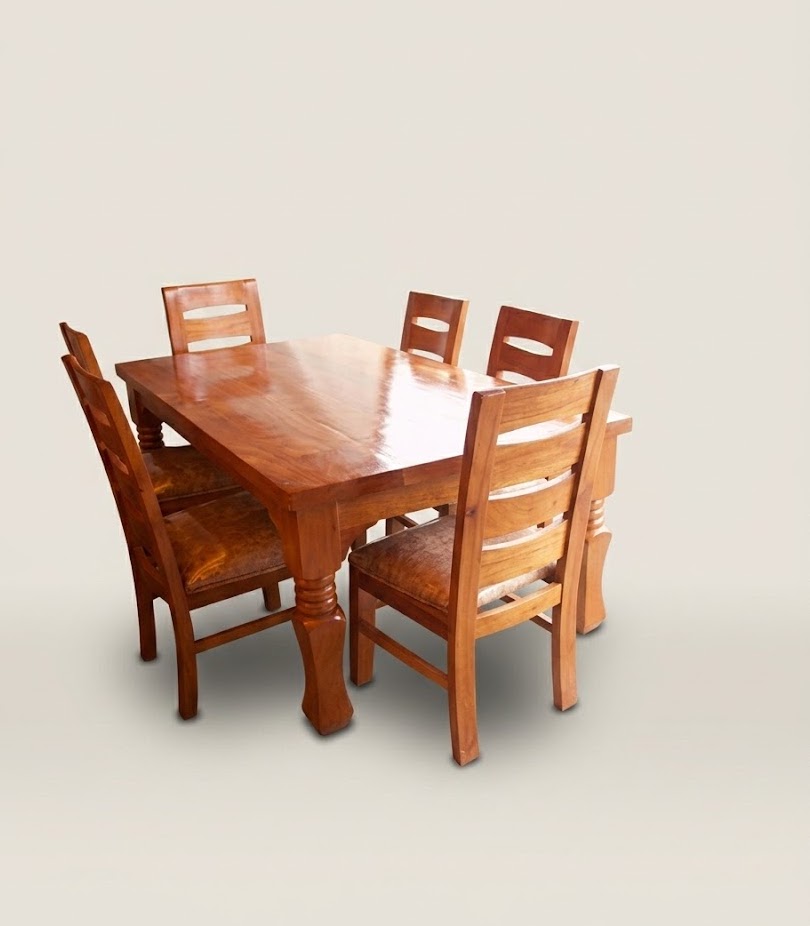 Gbenga Dining Set — handcrafted African furniture by Click  in Kenya (view 2)