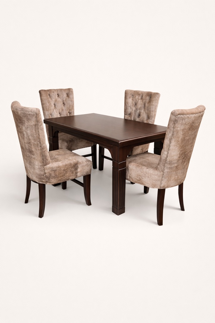 Sankofa Cyprus Dining Set — handcrafted African furniture by Mwangaza Furniture  in Kenya (view 2)