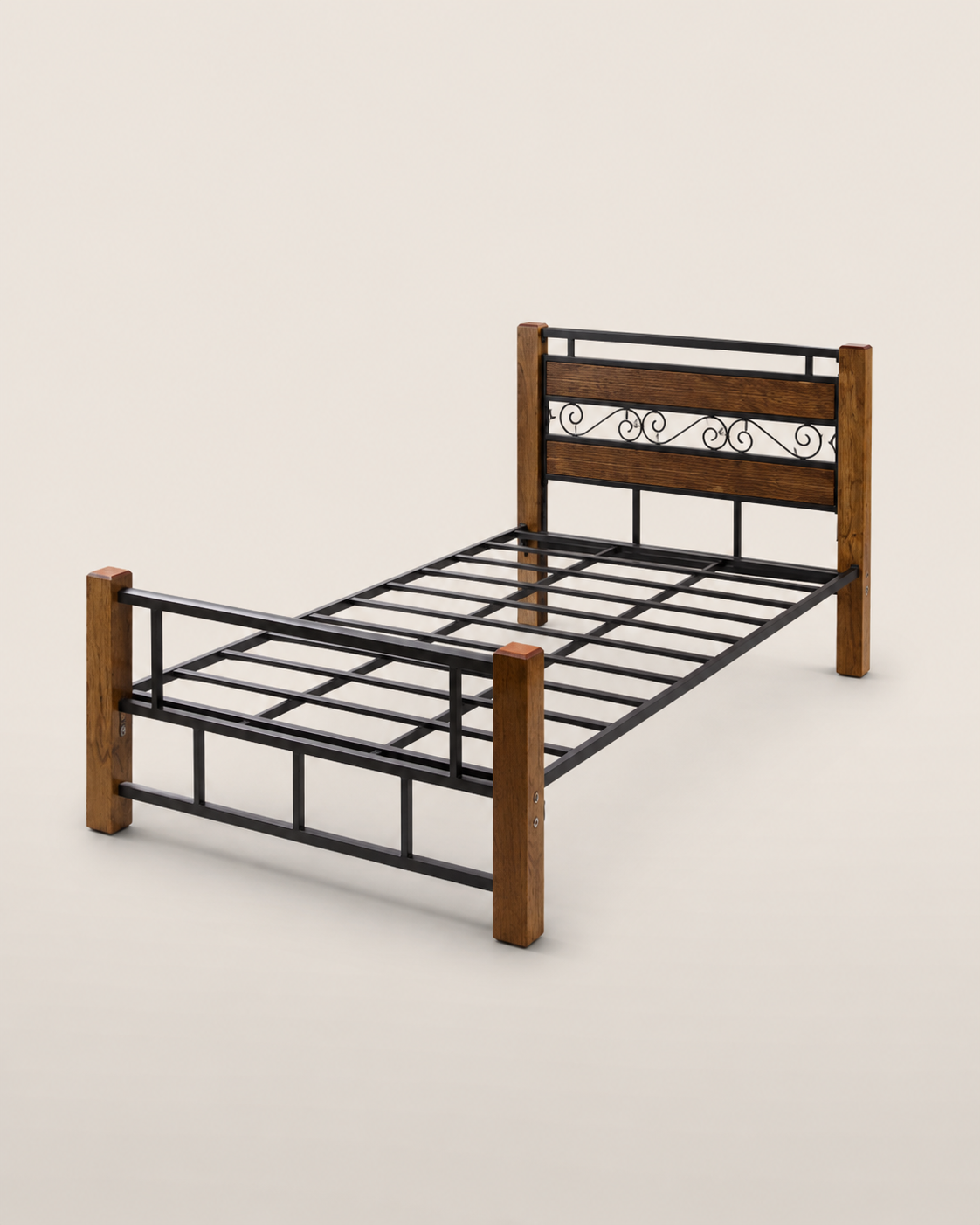 4 by 6 Maridadi Bed Frame — handcrafted African furniture by Kaimosi metals in Kenya (view 2)