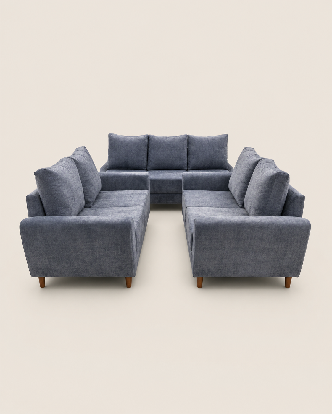 Ocho U-Shaped Sectional Sofa — handcrafted African furniture by Moseso furniture  in Kenya (view 2)