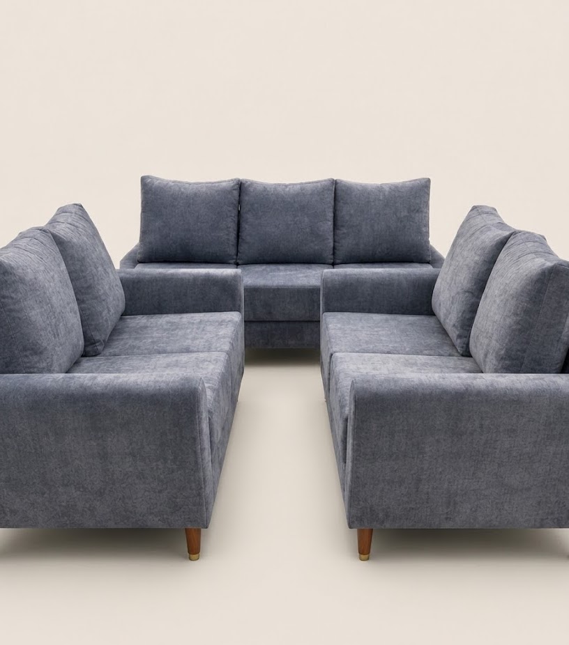 Ocho U-Shaped Sectional Sofa — handcrafted African furniture by Moseso furniture  in Kenya (view 5)