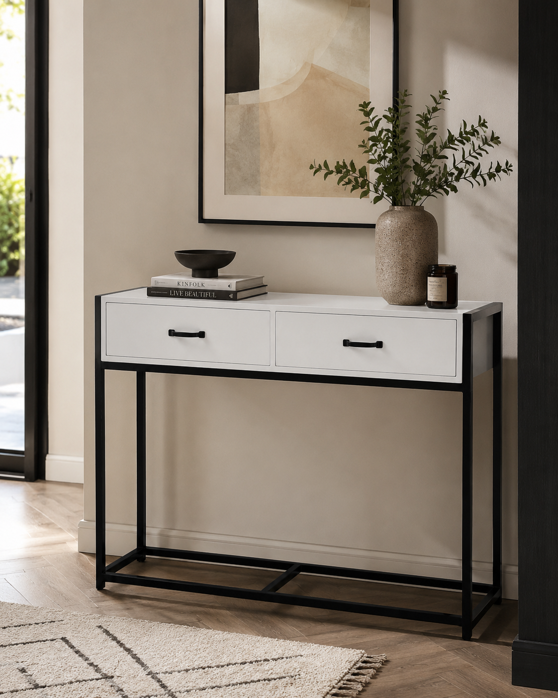 Nuru Heritage Console Table — handcrafted African furniture by King Basu furniture and Decor  in Kenya