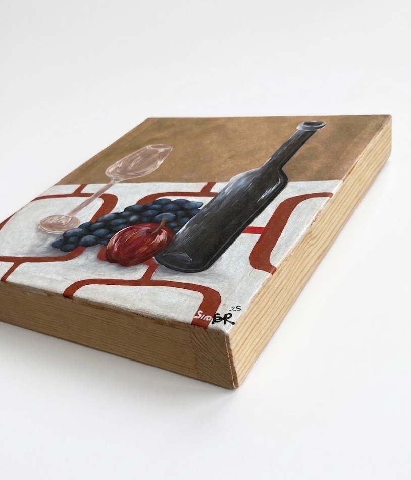 Still life painting with fruit and wine — handcrafted African furniture by FashonistarGallery in Kenya (view 2)