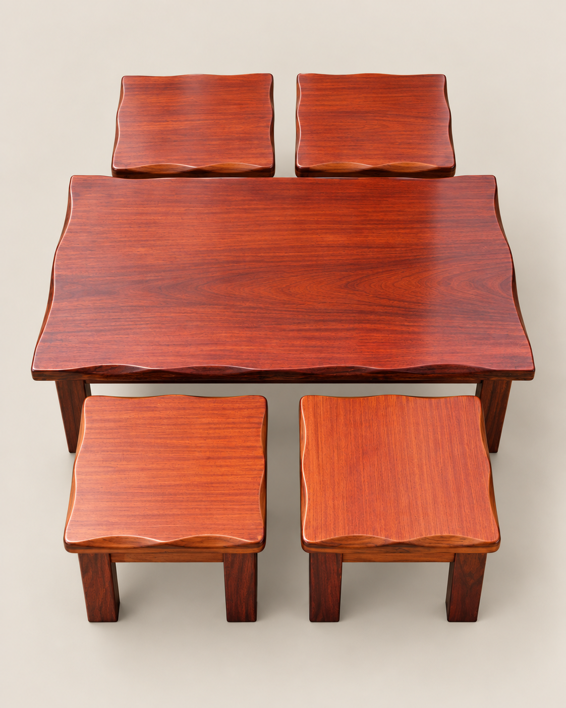 Sokoni Dining Table — handcrafted African furniture by Dezna enterprise in Kenya (view 2)