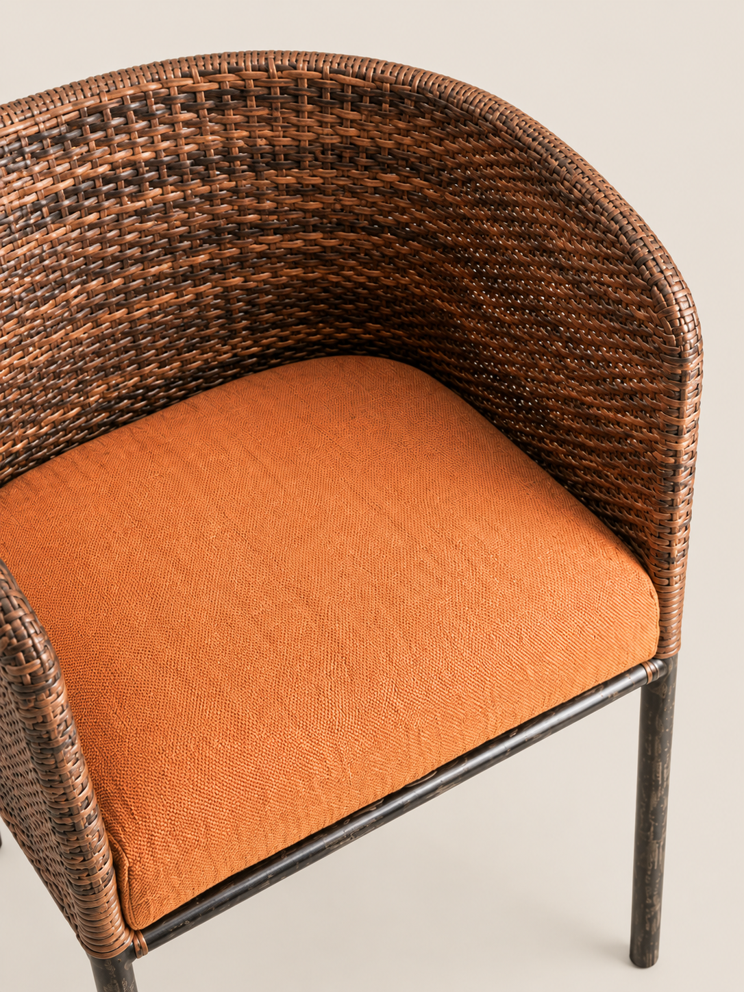 Dika Rattan Outdoor Dining Chair — handcrafted African outdoor by Tajil furniture  in Kenya (view 3)