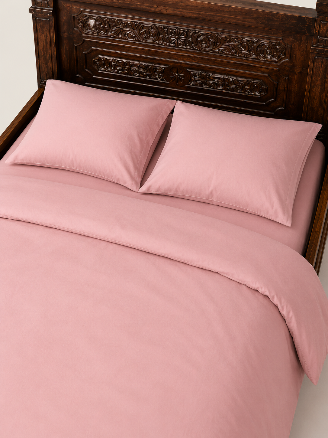 Aburi Carved Bed Frame — handcrafted African furniture by Woodfolks  in Kenya (view 2)