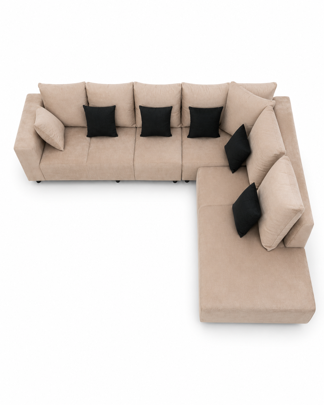 6 Seater Sectional Sofa — handcrafted African furniture by Ojey's design limited in Kenya (view 3)