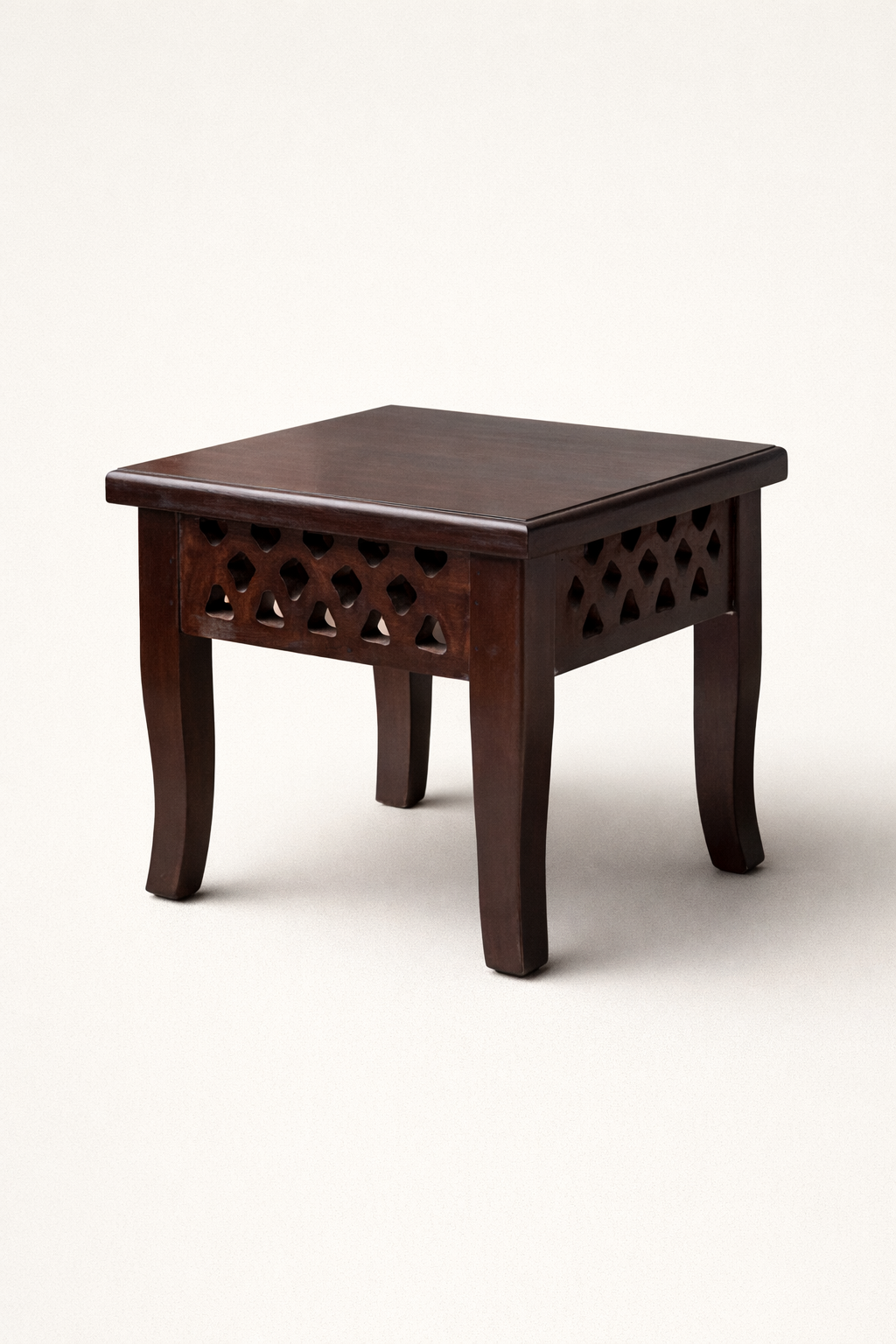 Sankara Side Table with Carved Detail — handcrafted African furniture by Akwalu Furniture  in Kenya