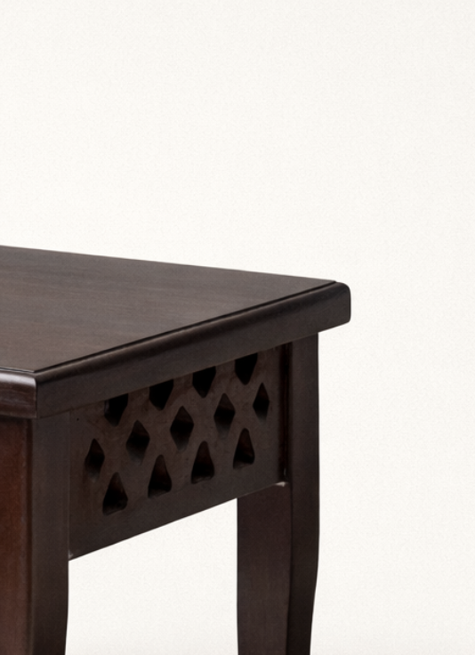 Sankara Side Table with Carved Detail — handcrafted African furniture by Akwalu Furniture  in Kenya (view 3)