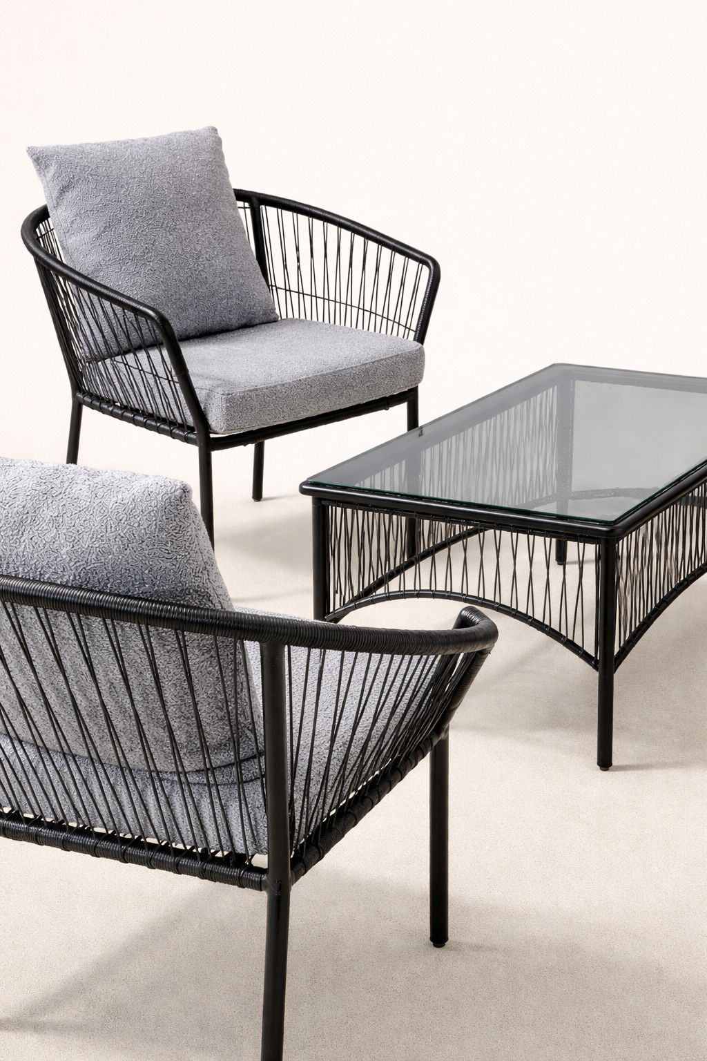 Balcony Seat | Huru Balcony Lounger Set — handcrafted African outdoor by Zidanekisilu148 in Kenya (view 3)