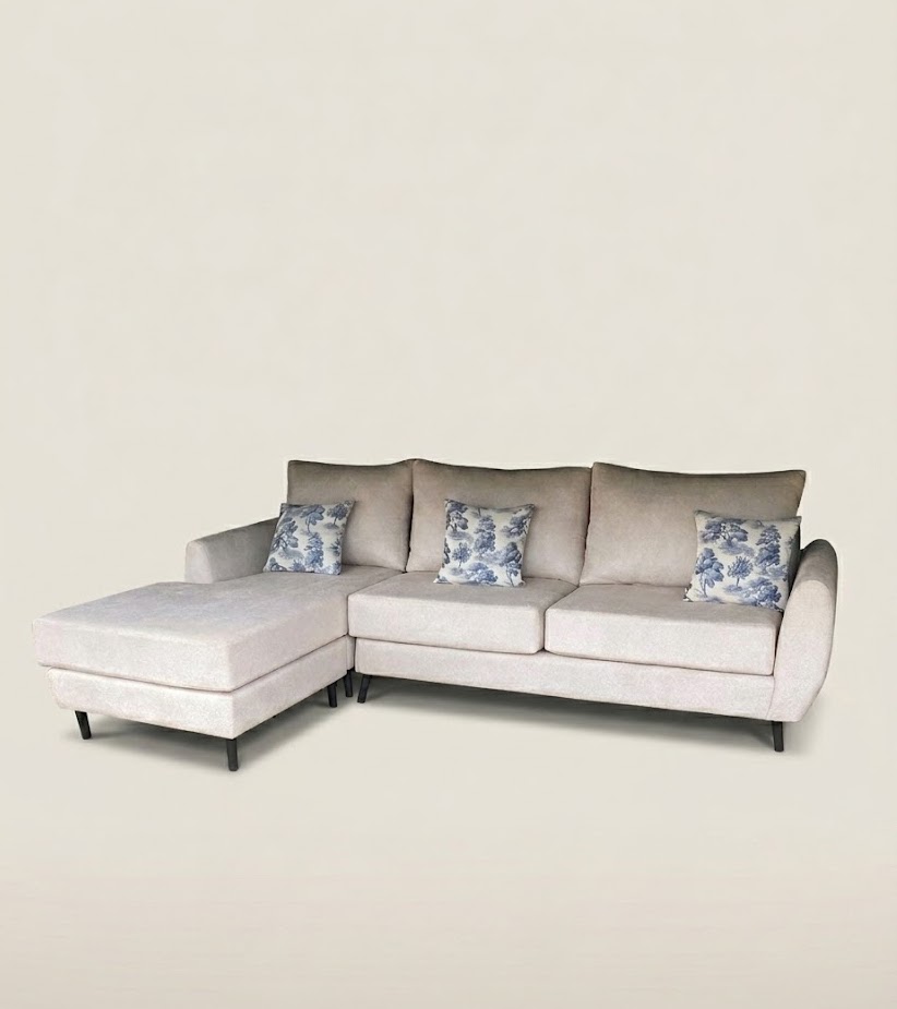 Jua L shaped sofa — handcrafted African furniture by Eq furniture  in Kenya
