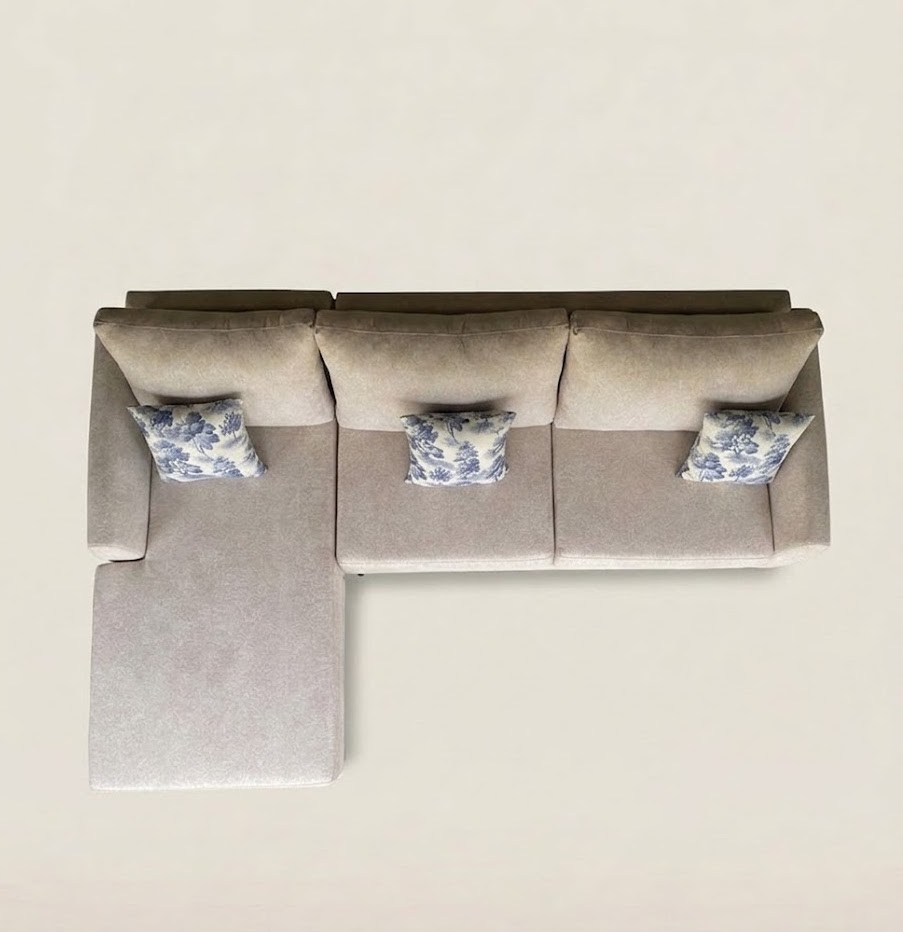 Jua L shaped sofa — handcrafted African furniture by Eq furniture  in Kenya (view 2)
