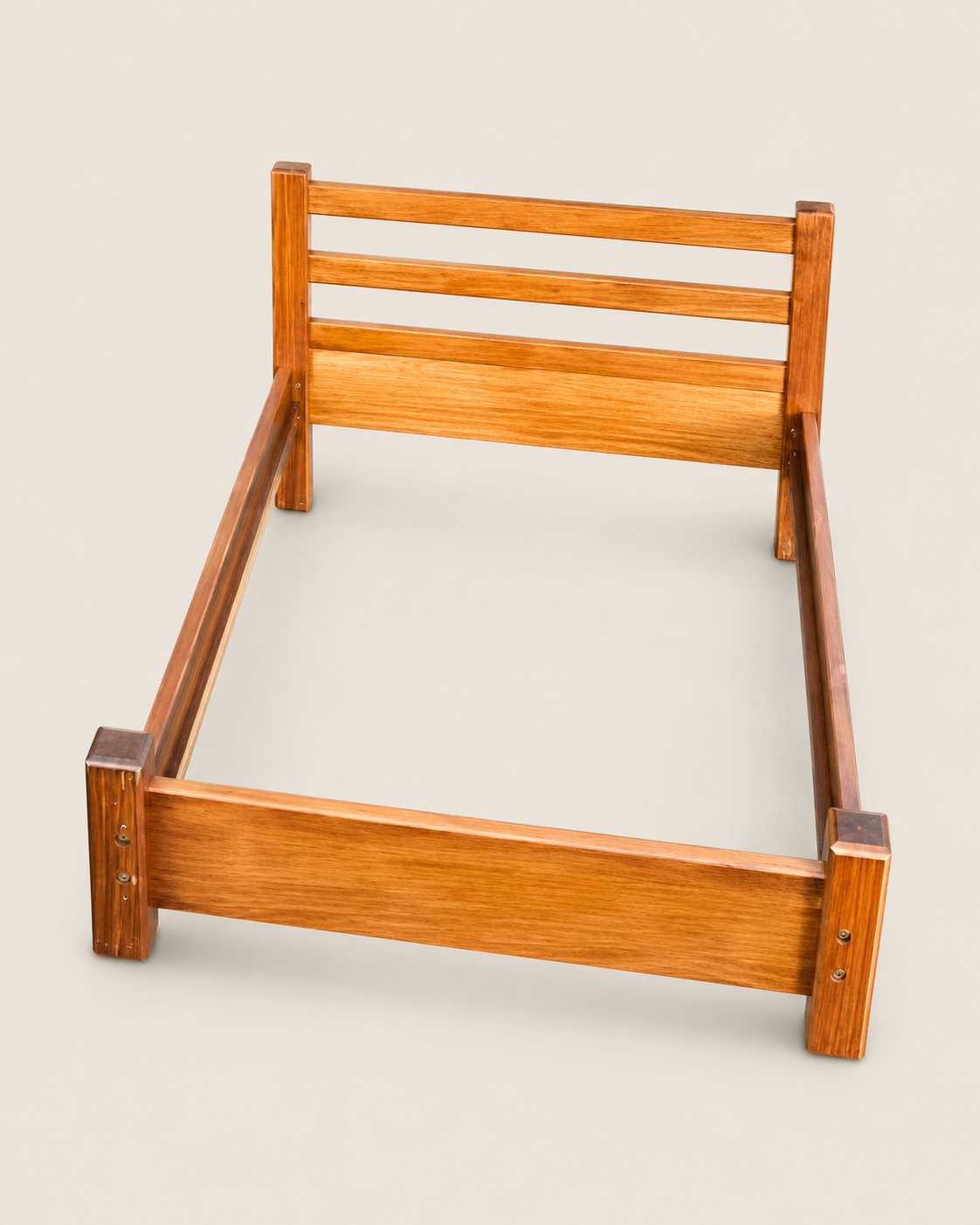 Fugui Mahogany Bed Frame — handcrafted African furniture by Homefelt furniture in Kenya (view 2)