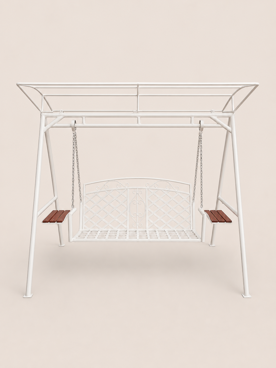 Thungo Garden Swing — handcrafted African outdoor by Unique metals sliders in Kenya