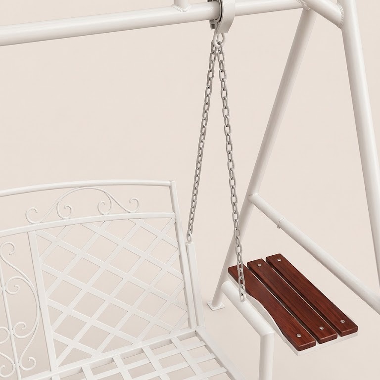 Thungo Garden Swing — handcrafted African outdoor by Unique metals sliders in Kenya (view 3)
