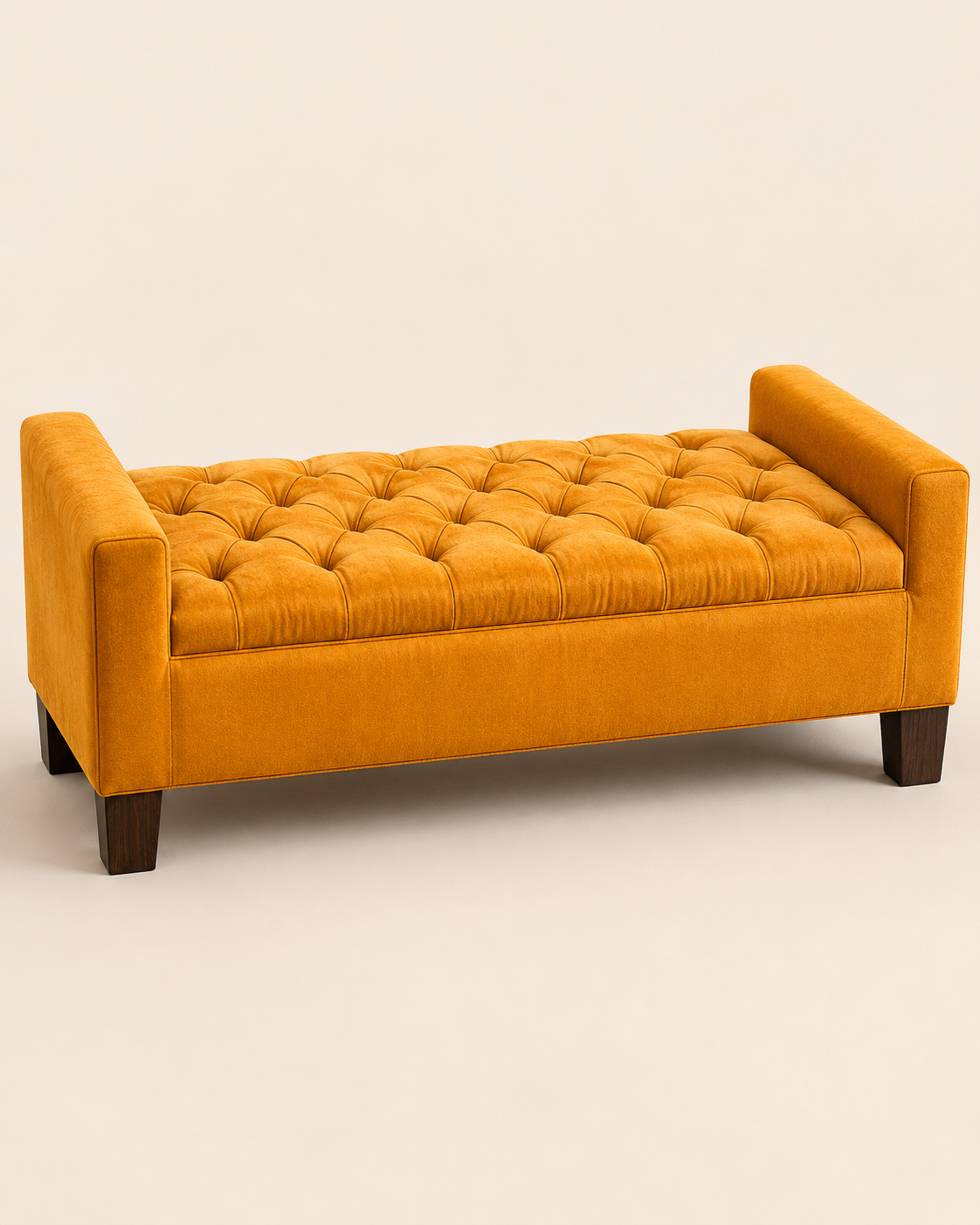 Fuata Tufted Ottoman — handcrafted African furniture by Bosco furniture  in Kenya