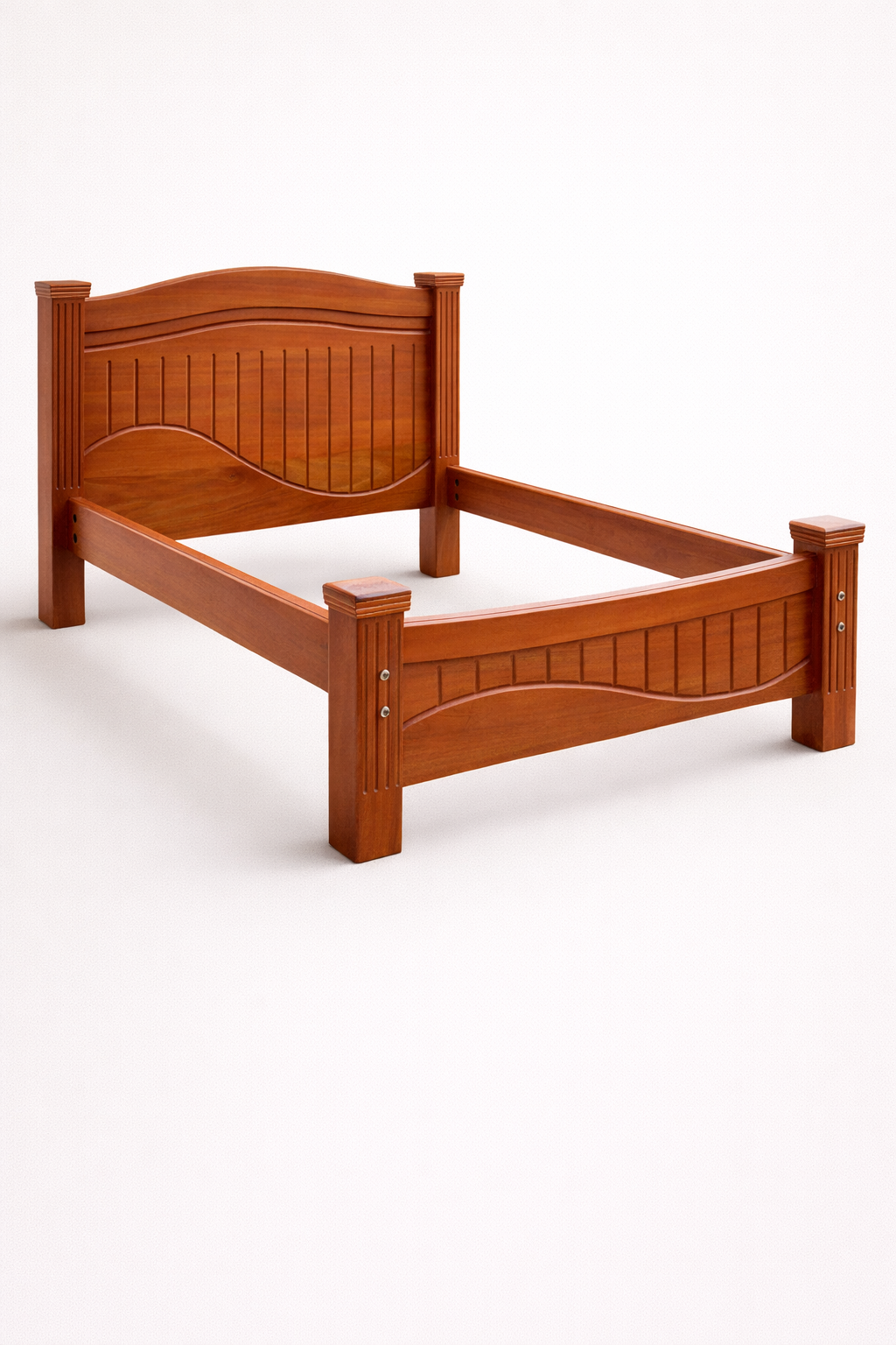 Jua Mahogany Bed 5 by 6 — handcrafted African furniture by Kenyatta furniture in Kenya (view 2)