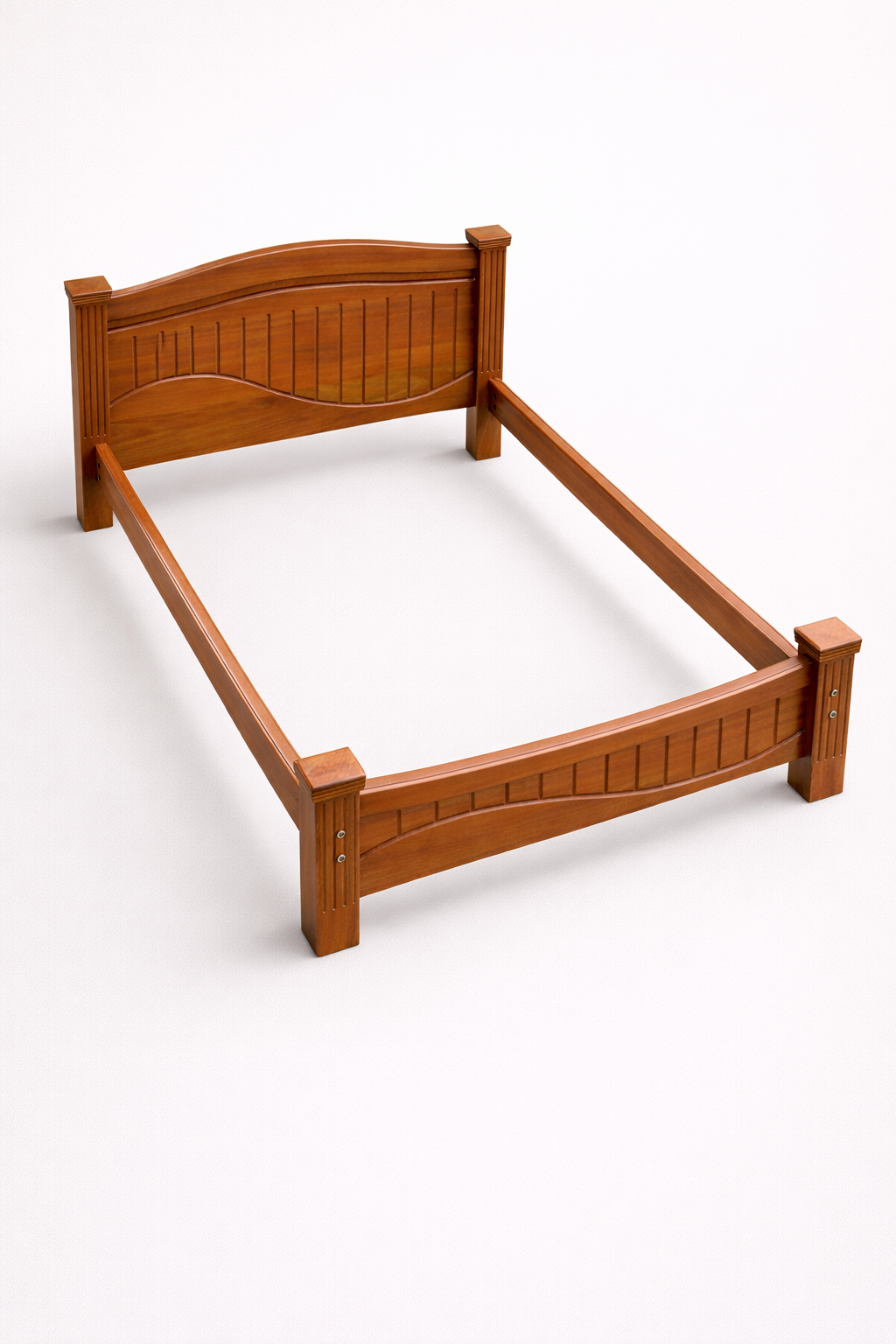 Jua Mahogany Bed 5 by 6 — handcrafted African furniture by Kenyatta furniture in Kenya (view 3)