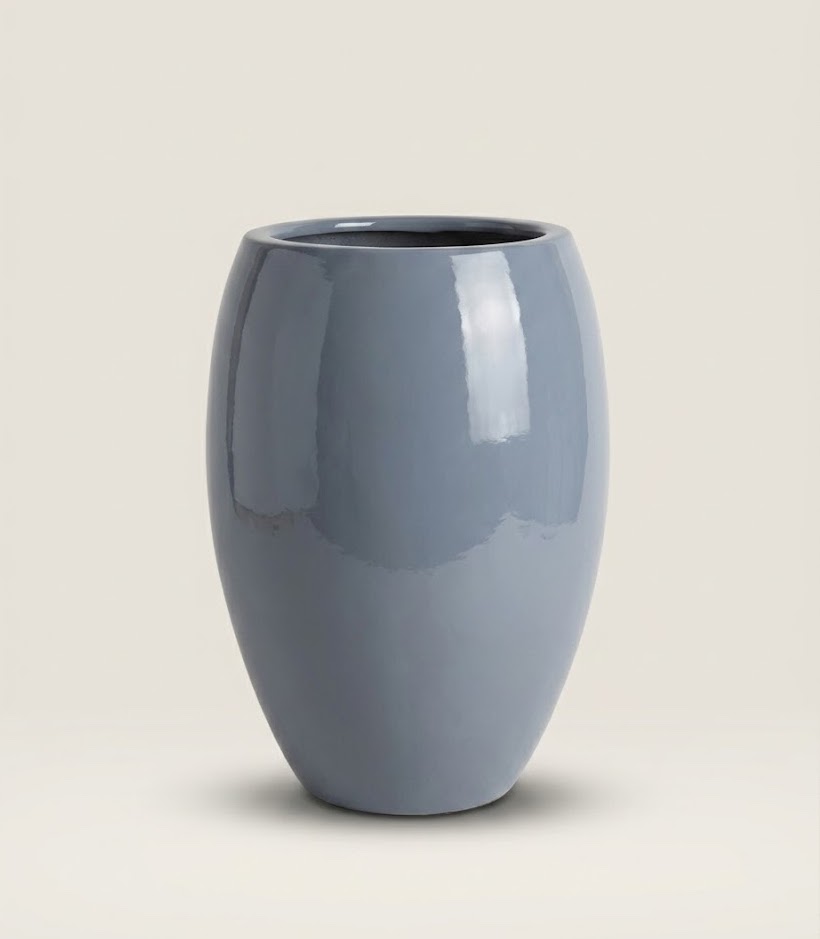 Olinga Outdoor Planter — handcrafted African outdoor by John fiberglasspots in Kenya