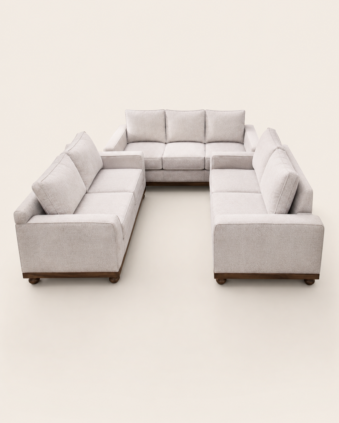 Spring Cushion Kilima Sectional — handcrafted African furniture by VINCO TENTS $ SOFAS in Kenya