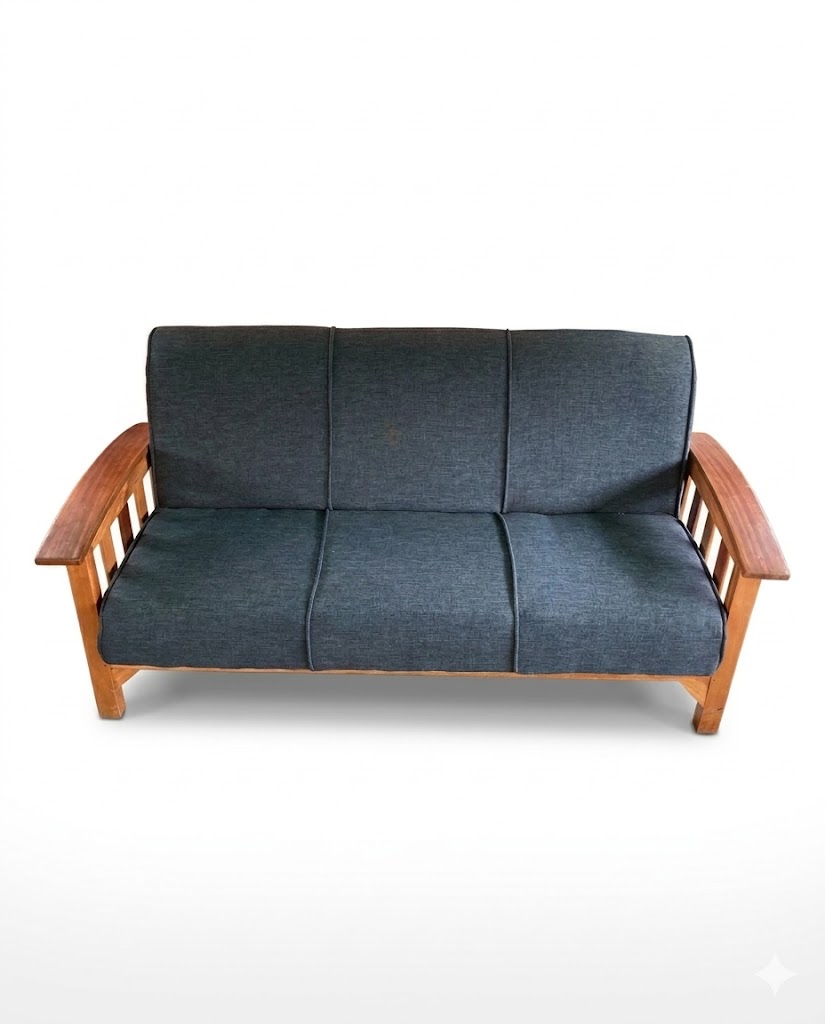 Kikonde Sofa 3 Seater — handcrafted African furniture by Xx funitured in Kenya (view 2)
